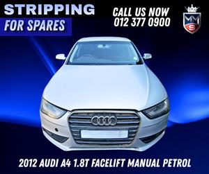2012 Audi A4 1.8T Facelift Manual Petrol – Stripping for Spares 