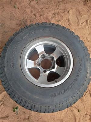 Set of 4 Alloy Rims with BFGoodrich All-Terrain T/A Tires – Fits Hilux & Land Cruiser –