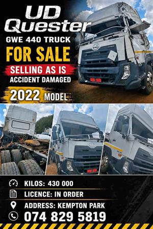 Nissan UD Quester GWE 440 Selling as is