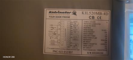 Kelvinator Four Door Fridge KIL520MB - 4D