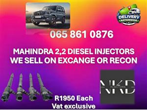 MAHINDRA 2,2 DIESEL INJECTORS FOR SALE ON EXCHANGE OR RECON OR NEW MIDDELBURG