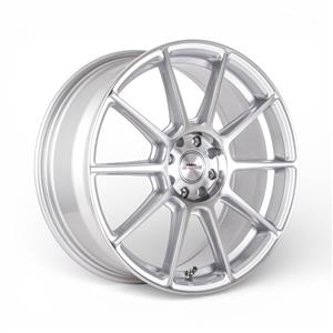 15″ A-Line Spree 5/114 Arctic Silver Machine Face Alloy Wheels