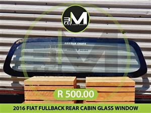 2016 FIAT FULLBACK REAR CABIN GLASS WINDOW