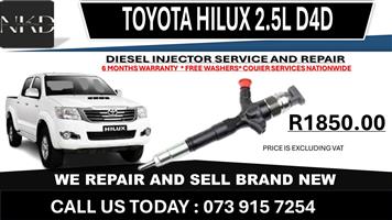 Toyota Hilux 2.5L Diesel Injectors 