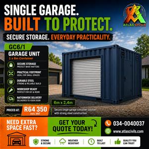 Containers for Sale (Single Garage)
