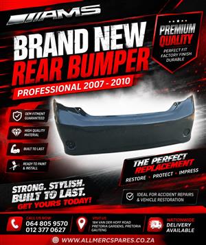 NEW PROFESSIONAL 2007–2010 REAR BUMPER 