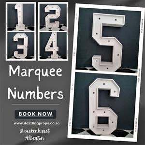 1.23m High Marquee Numbers FOR HIRE