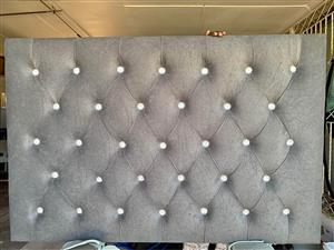 Double Suede headboard on special