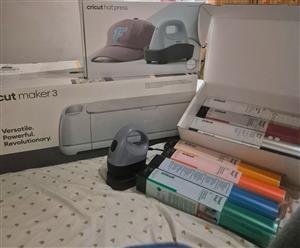 Cricut Maker 3 Boxed with Accessories and Extras Including Easy Press Mini