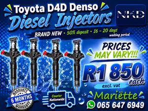 DIESEL INJECTORS D4D DENSO