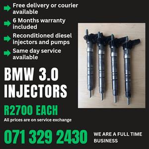 BMW 3.0 INJECTORS FOR SALE WITH WARRANTY 