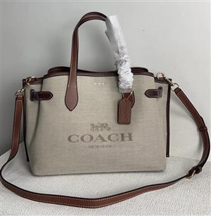 Coach Field Tote 30 in Canvas and Leather