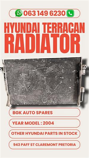 Hyundai Terracan radiator for sale Contact me for the prices
