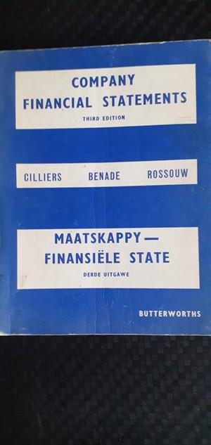Company financial statements - Cilliers, Benade, Rossouw