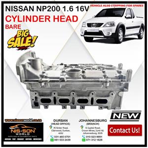 NISSAN NP200 1.6 16V CYLINDER HEAD (BARE)