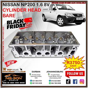 NISSAN NP200 1.6 8V CYLINDER HEAD (BARE)