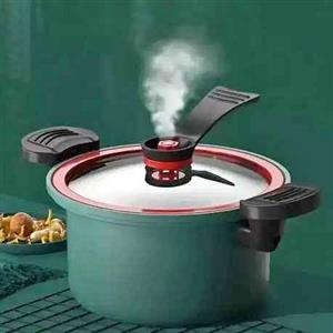 Red or Blue New 24cm Non Stick 3.5L Stainless Steel Low Micro Pressure Cooker.