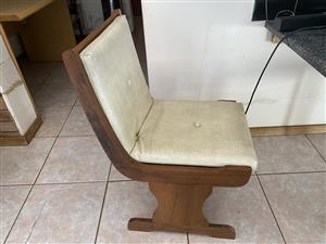 Board room table with 9 wood chairs