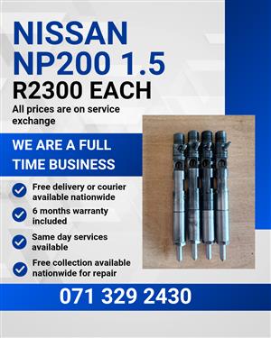 NISSAN NP200 1.5 DIESEL INJECTORS FOR SALE WITH WARRANTY 