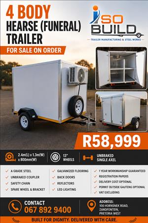 4 Body Hearse Trailer for sale