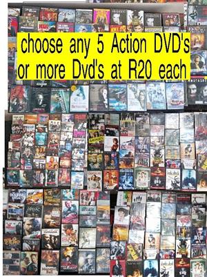 Action DVD’s  choose any 5 or more 