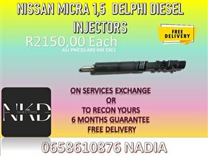 NISSAN MICRA 1,5 DIESEL INJECTORS FOR SALE WE ALSO RECON