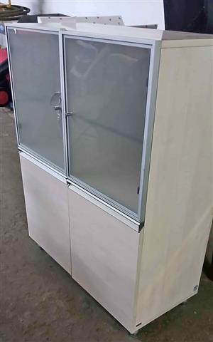 Brown 4 Door display cabinet