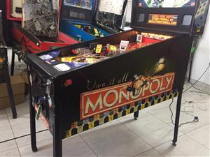 Monopoly Pinball Machine by Stern Pinball, available on order 