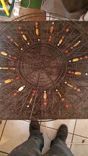 Wire decorative art tray 52 cm diameter