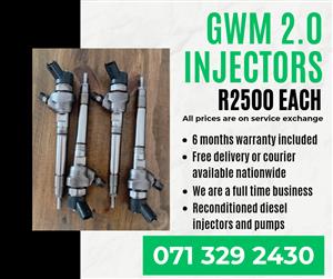 GWM 2.0 INJECTORS FOR SALE WITH WARRANTY INCLUDED 