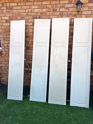 cupboard doors x4 - long {wide 450mm high 2m220mm}