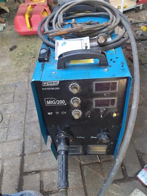 Mig welder with Canister and accessories 