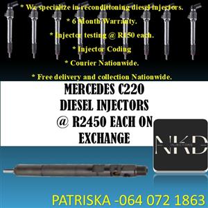 INJECTORS FOR MERCEDES C220 FOR SALE 