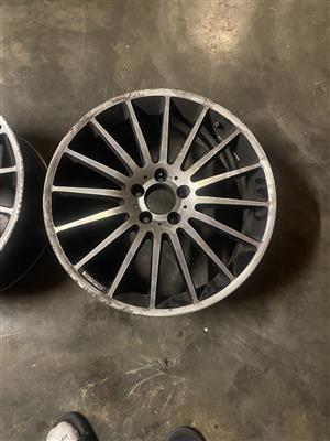 Genuine Mercedes-Benz AMG multi-spoke alloy rims,.