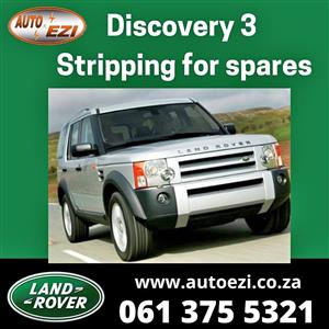 Discovery 3 Stripping for Parts AUTO EZI