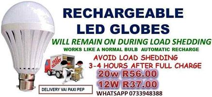 Rechargeable Light Globes