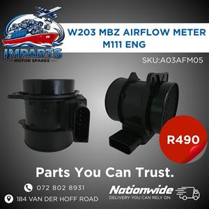 W203 MERCEDES-BENZ M111 ENGINE AIRFLOW METER
