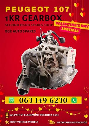 Peugeot 107 1KR gearbox 