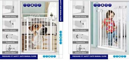 Stainless steel pressure fit safety gate  Online orders