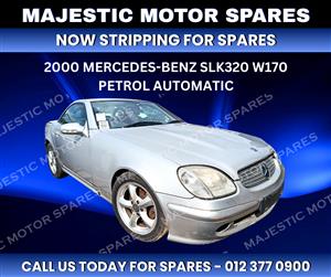  2000 Mercedes-Benz SLK320 W170 Petrol Automatic – Stripping for Spares