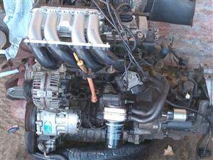 Vw Golf 4 1.6 complete engine & gearbox with all hanging parts