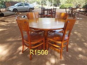 4 Seater Wooden Round Dining Set Junk Mail