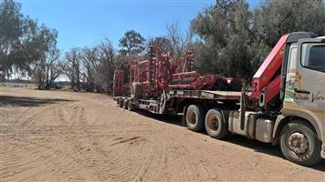 2020 34ton SA truck bodies triaxle lowbed trailer, (+Vat), standing in Bloemfontein. Call Jay