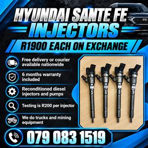 HYUNDAI SANTA FE 2.2 INJECTORS FOR SALE 