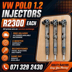 VW POLO 1.2 INJECTORS FOR SALE WITH WARRANTY INCLUDED 