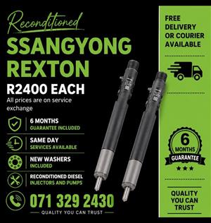 SSANGYONG REXTON INJECTORS FOR SALE WITH WARRANTY INCLUDED 