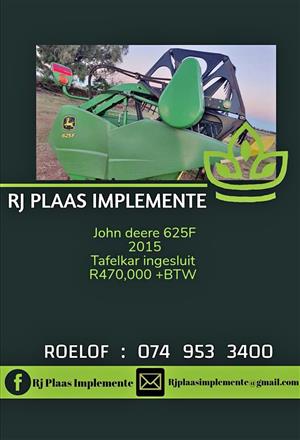John deere 25ft flex met tafelkar