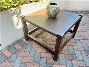 Wooden coffee table