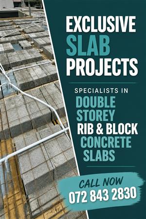 Concrete slabs,rib and block,lintels, first floor slabs,roof slabs,engineer, sla