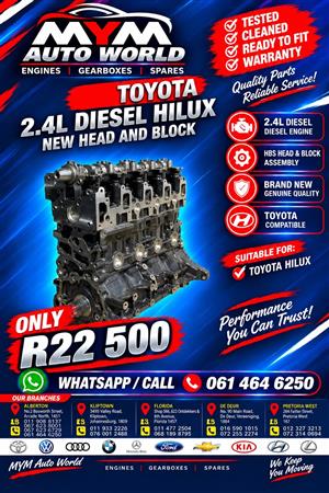 Toyota 2.4L diesel Hilux 